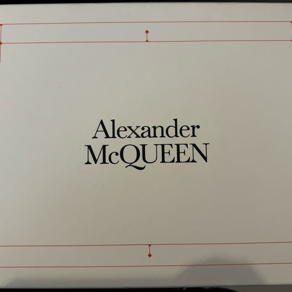 NIB Alexander McQueen Larry Leather Sneakers (41) White/Multi - Picture 6 of 7